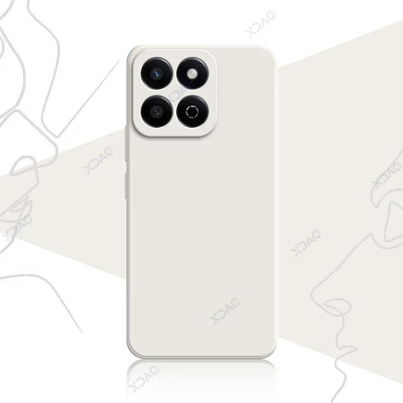 Роскошные квадратные жидкие силиконовые чехлы для Honor 200 Smart 5G 360 мягкие задние крышки для телефонов Honor200Smart полная защитная сумка