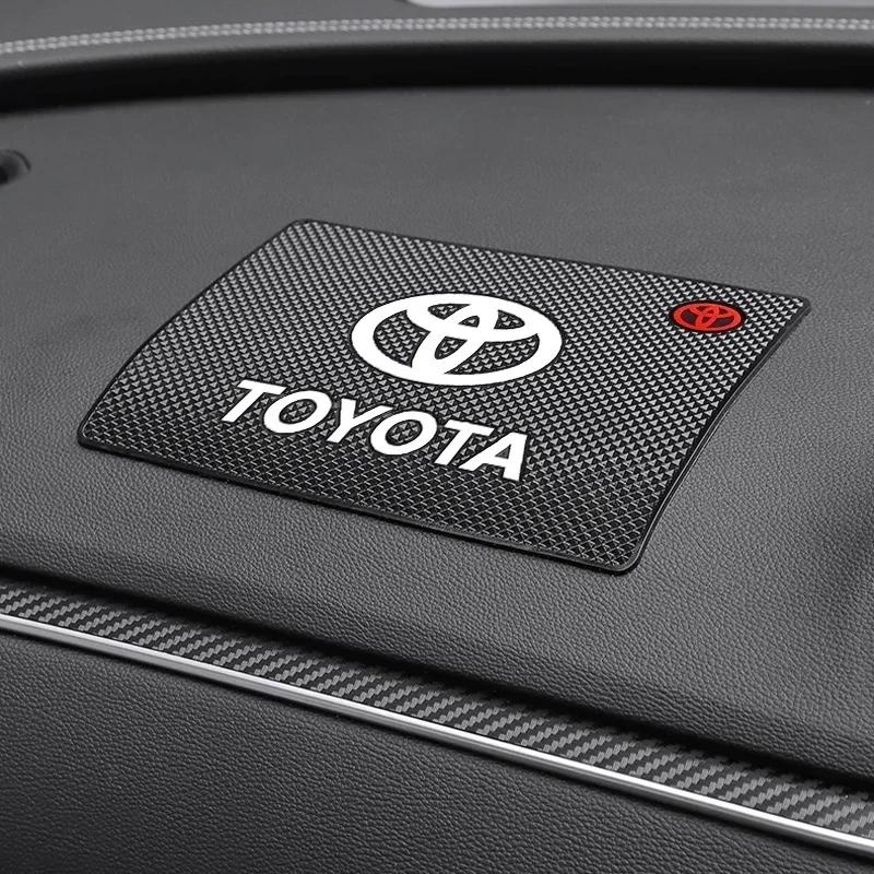 Car Badge Styling Non-Slip Mat Center Dashboard Anti-slip Pad Interior for TRD Toyota Corolla Gr Yaris Aygo GT86 Prius RAV4 Camry