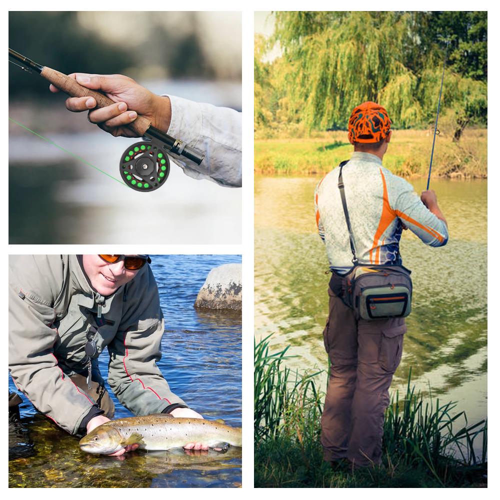 2+1BB катушка для ловли нахлыстом с большой оправкой из легкого алюминиевого сплава с ЧПУ