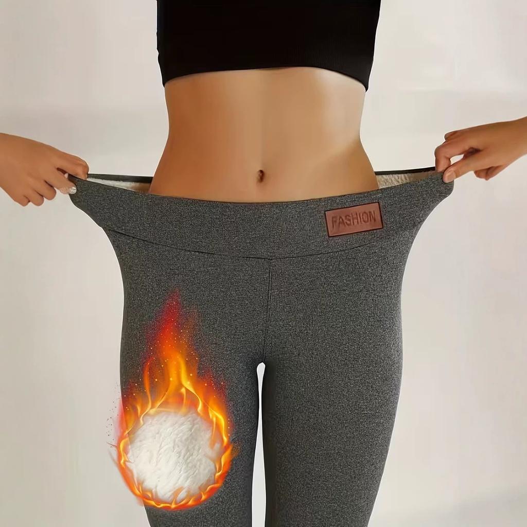 Women High Waist Stretch Leggings, Ladies Solid Slim Casual Pants, Elastic Waist Daily Wear Leggings