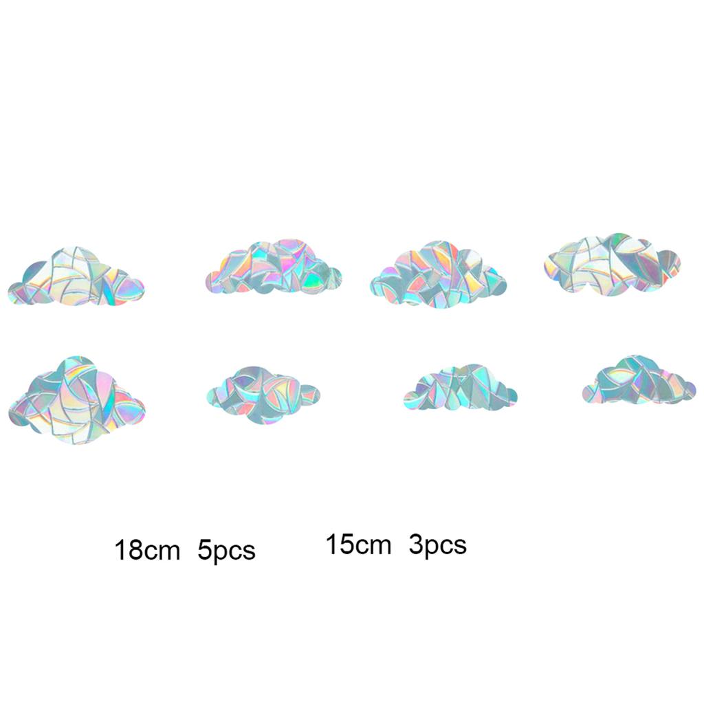 DIY Home Bedroom Rainbow Effect Prisms Window Stickers Butterfly/Star/Heart/Cat PVC Glass Decals