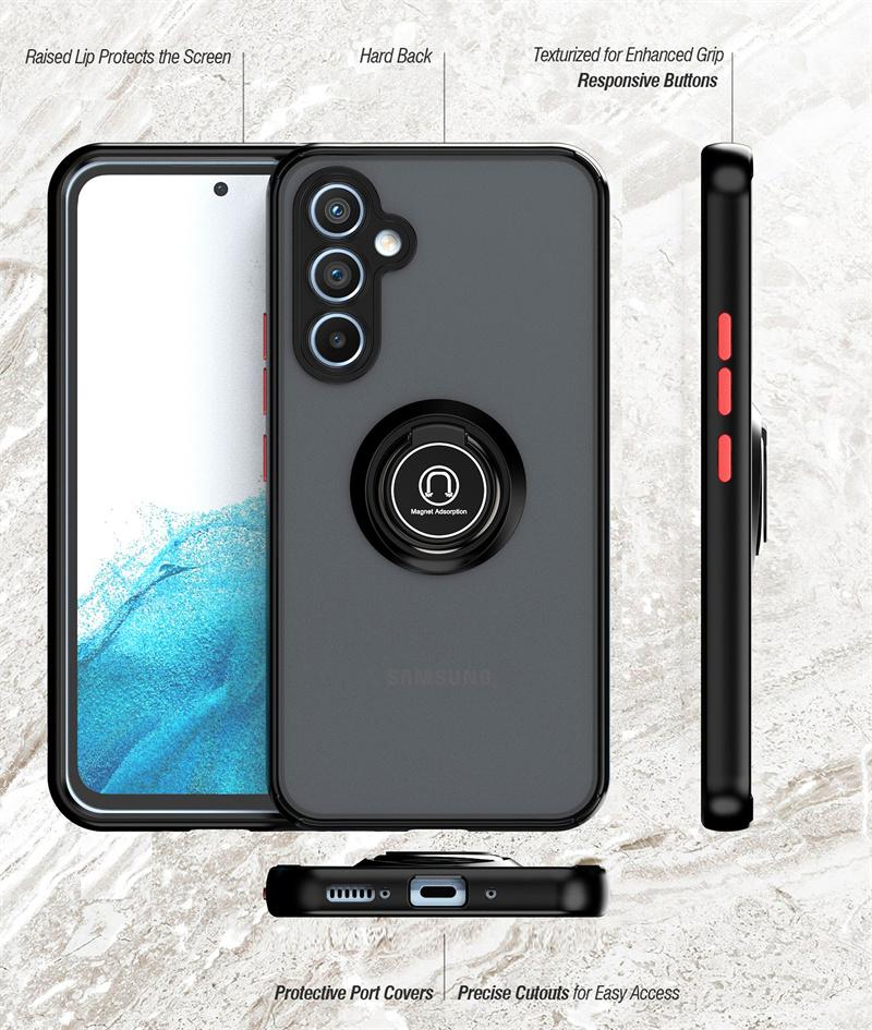 Чехол для Samsung Galaxy A16 A26 A36 A56 A17 5G Чехол Магнитный держатель Кольцо Бронированный чехол для телефона для Galaxy A07 4G A 16 56 Задняя крышка