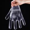 100Pcs Latex Free Gloves Pe Disposable Gloves Transparent Non-Slip Acid Work Safety Food Grade Household Cleaning Gloves