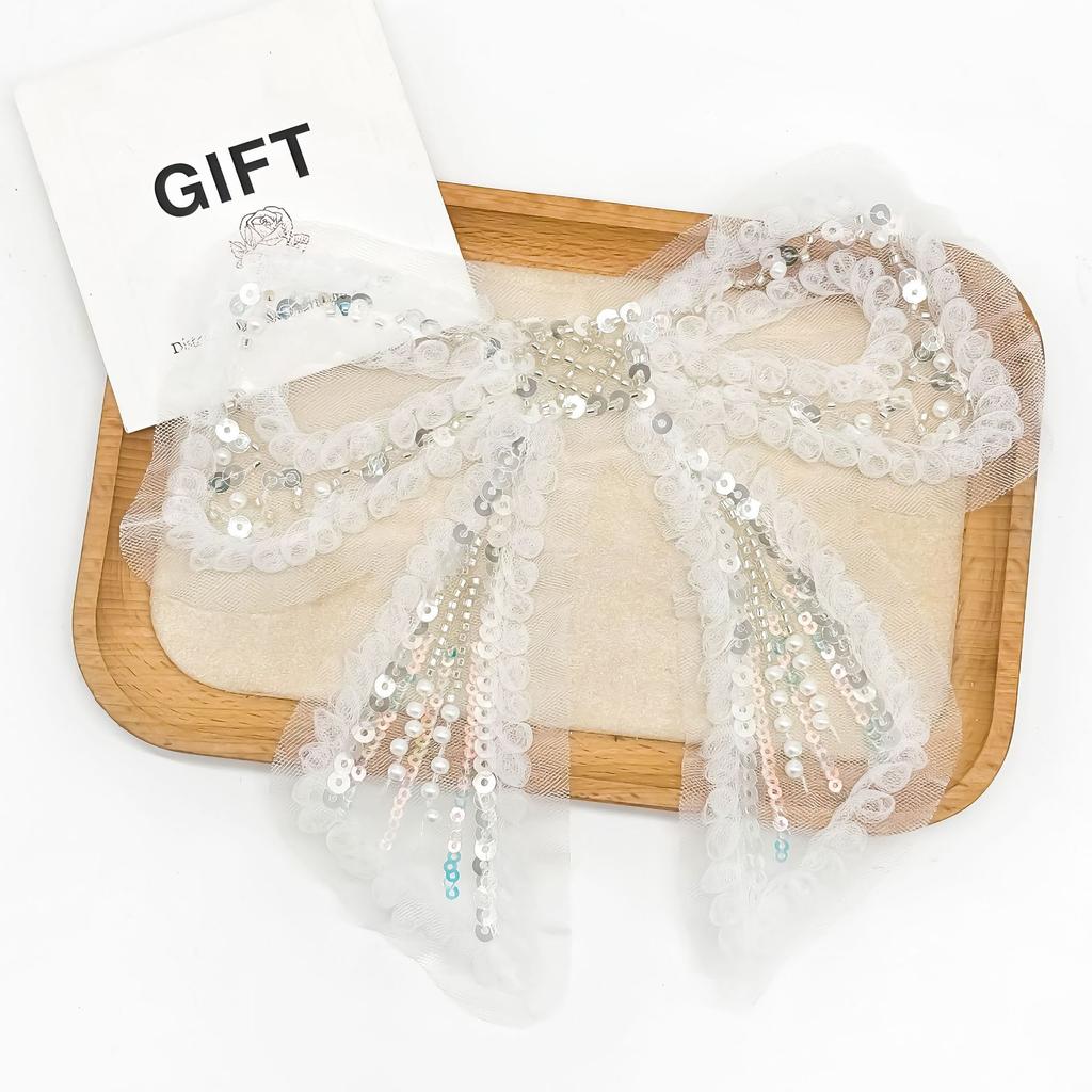 Xiaoxiangfeng Mesh, Bow Cloth Sticker, Premium Hair Accessories, Grab Clip, Clothing Shirt, Sweater Decorative Accessories