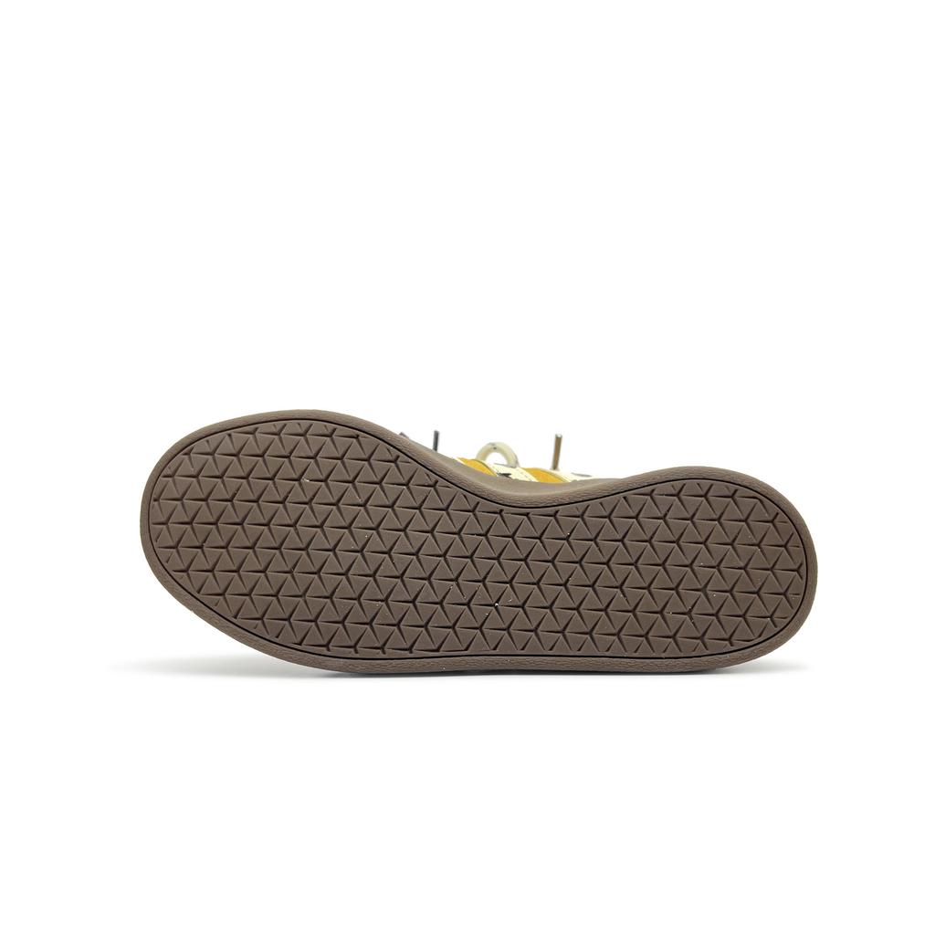 Adidas VL COURT 2.0 Cute Leopard Cushioning, Wear Resistant Low top Skateboard Shoes Unisex Yellow Brown HQ1802(team1409-)