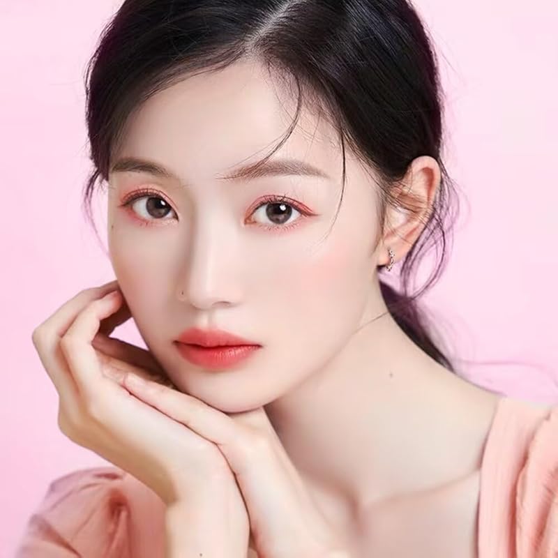 SK.Whiee серьги женские Популярность Совместимы с аллергией на металл серьги-кольца розовый камень-талисман "Счастливая любовь" серебро 925 пробы покрытие платиной 18-каратное золото