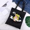 Anime Peripheral Japan's Anime Ramen Righteous Ardour Shopping Bag Women Canvas Tote Bags Eco Bag Shopper Shoulder Bags Black
