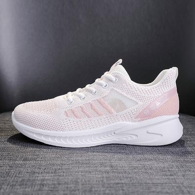 Модные женские легкие кроссовки для бега, спортивная обувь для активного отдыха, дышащая сетка, удобная обувь для фитнеса, зала, шнуровки, теннис