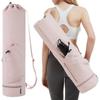 Full-Zip Canvas Exercise Yoga Mat Bag Waterproof Pilates Mat Backpack Yoga Mat Holder  Women