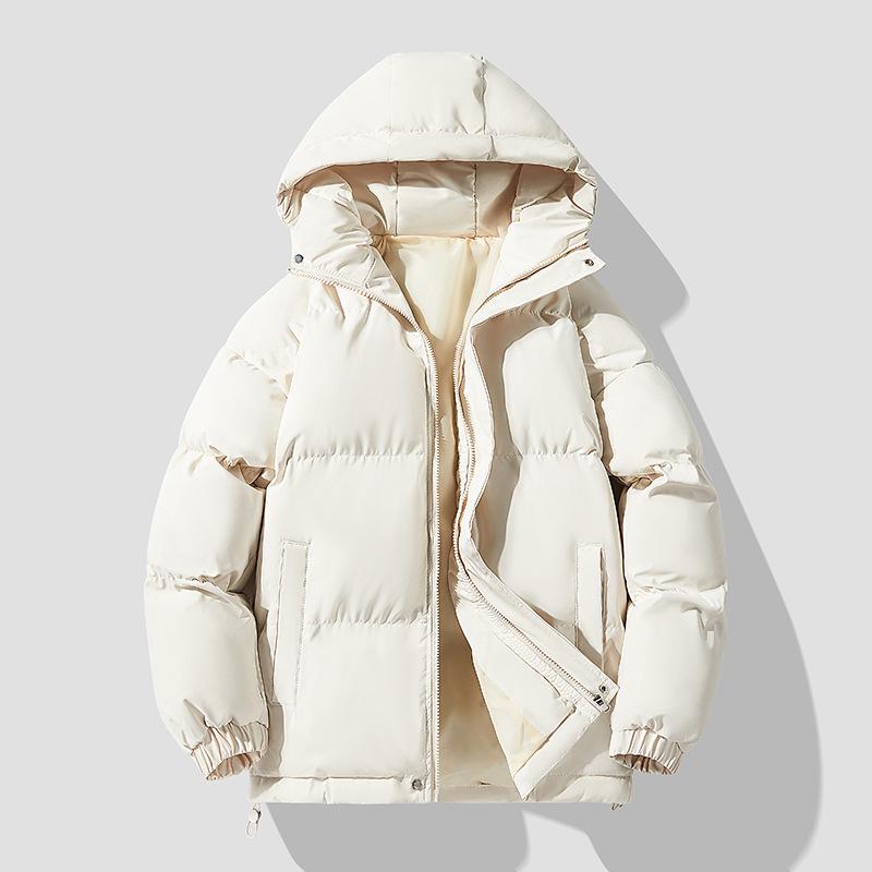 Men's and Women's Hooded Down Jacket - Thick Cotton Coat for Autumn and Winter