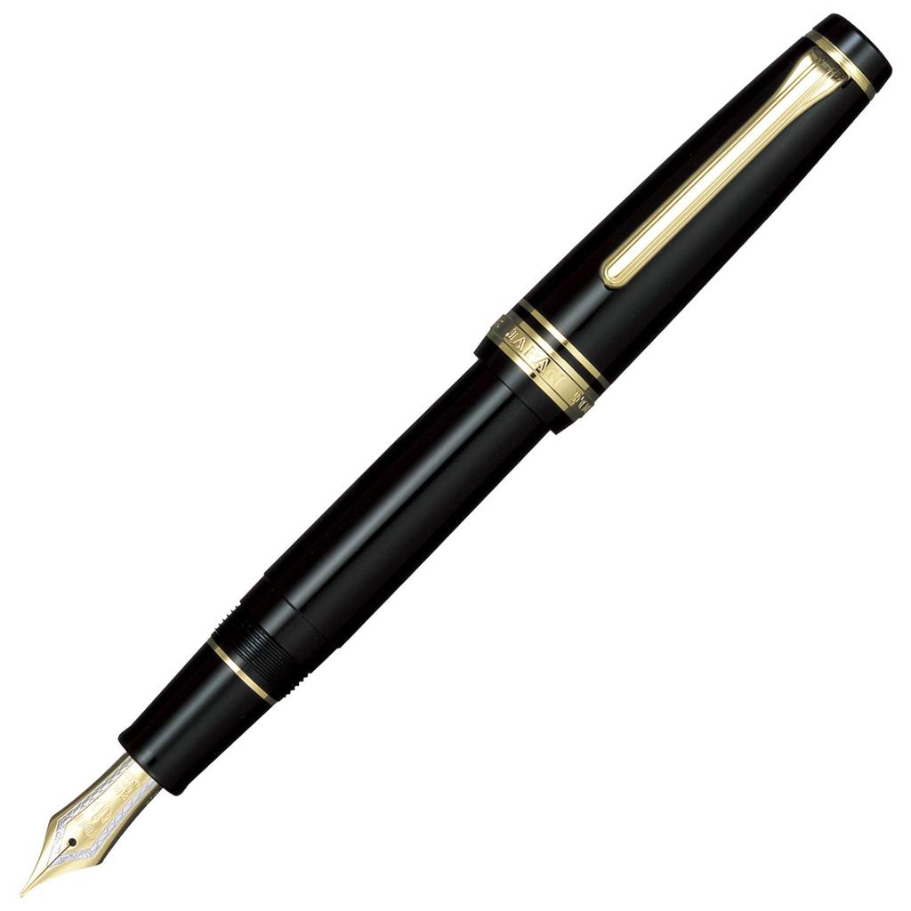 Sailor Professional Gear Fountain Medium Pen, Gold, Nib, Black, 11-2036-420