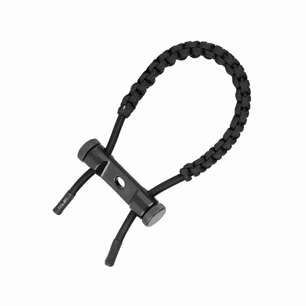 Archery Equipment Adjustable Compound Wrist Rope Polyester Braided Strap Cord (Black)