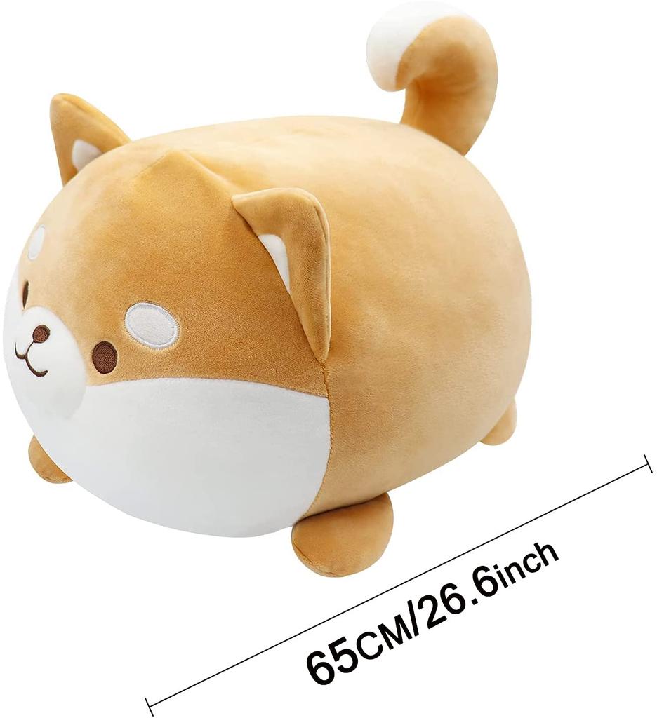 Homehalo Шиба-ину плюшевый супер супер шиба-ину тело реалистичная собака мягкая супер жевательная круглая собака мягкая спящая успокаивающая собачка удобное тело