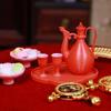 1 Set 1 6 Chinese Ancient Style Peacock Pot Kit Dollhouse Miniature Decor Pottery for Classic Family Scene Setup