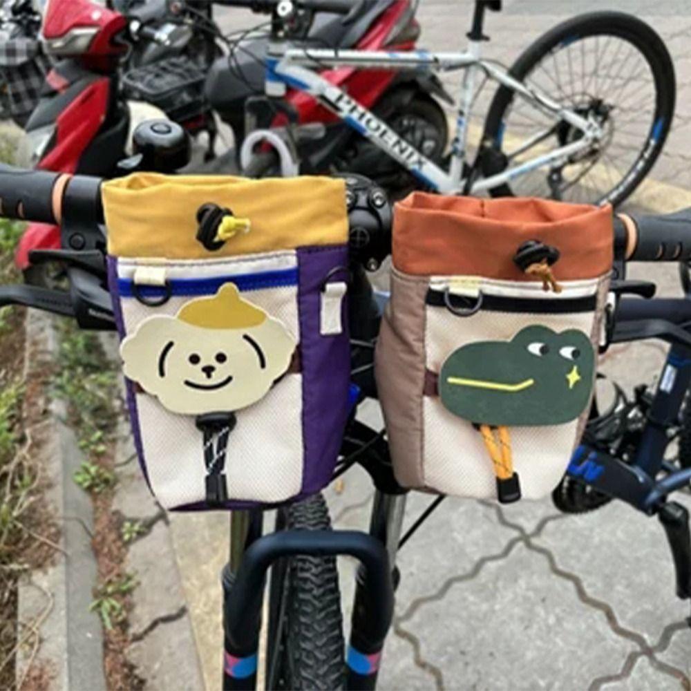 Polyester Cycling Front Bag Storage Bicycle Hanging Pouch Cycling Outdoor Sports