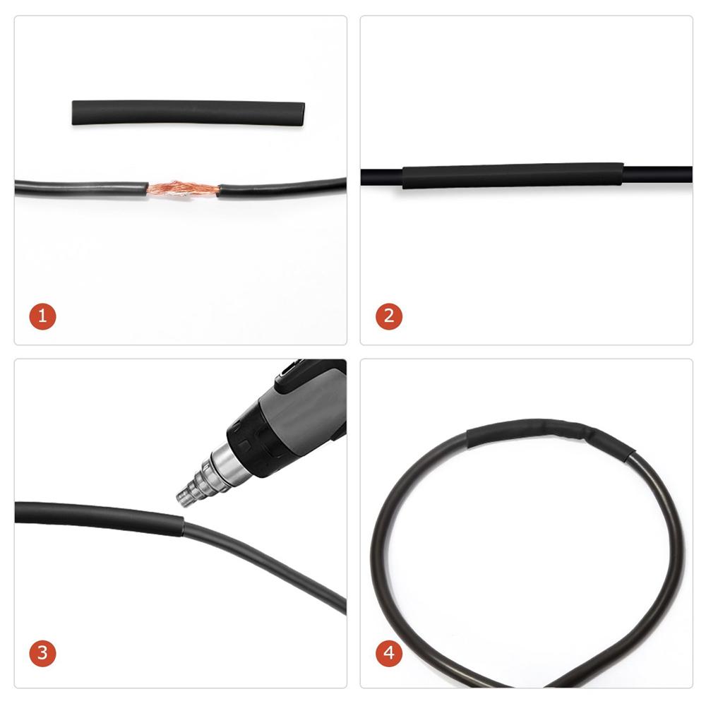 800/530/280/127pcs Insulated Heat Shrink Tubing Colorful Heat Shrinkable Tubing Boxed DIY Kit Heat Shrinkable Waterproof Tubing