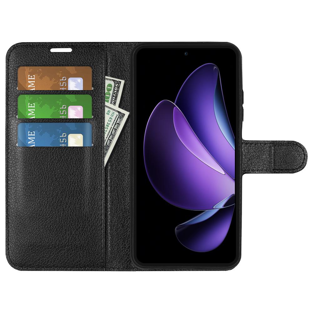 For Oppo Reno13 F 5G Case Litchi Texture Shockproof Leather Wallet Phone Cover