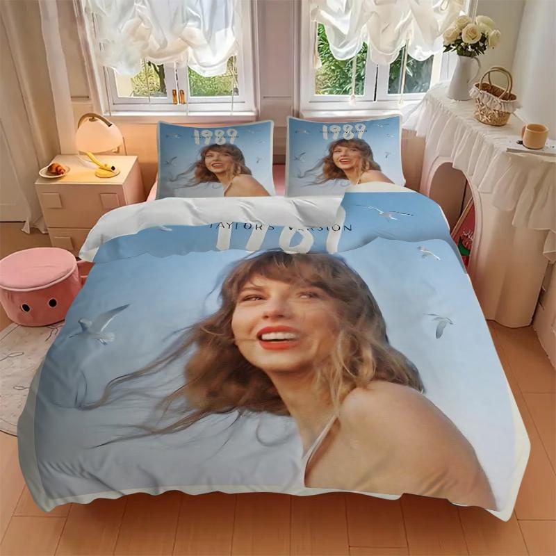 3Pcs Taylor Swift'S '89 Album Cover Bedding Sets For All Sizes New 3D Printed Bed Cover Comforter Duvet Cover Pillowcase Bedroom Decoration