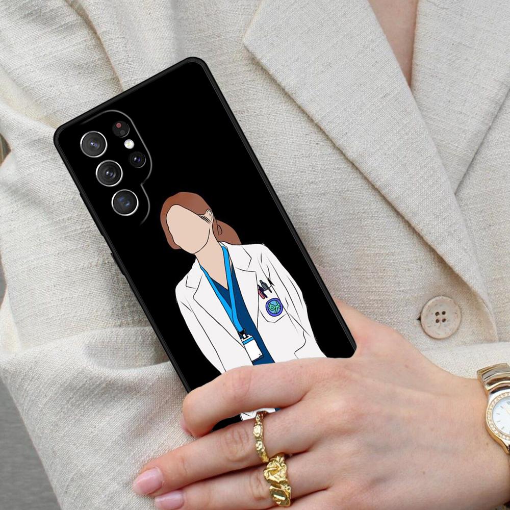 Cartoon Medicine Doctor Nurse Bumper Cell Phone Case for Samsung Galaxy S26 Ultra S25 S24 S23 S22 S21 S20 Note10 Cover