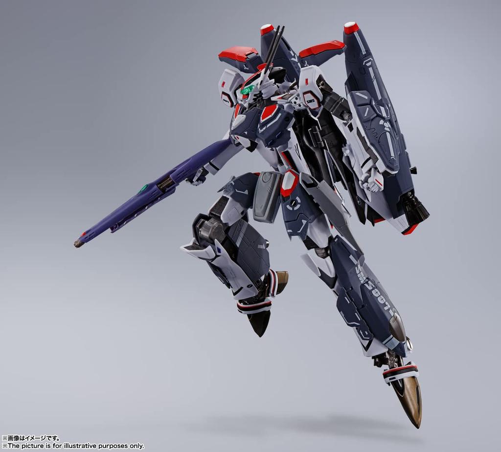 TAMASHII NATIONS DX Chogokin Macross F Super Messiah Valkyrie Saotome Revival 340mm ABS Die Cast PVC Painted Movable Figure VF-25F (Alto Custom) Ver.