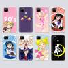 Прозрачный чехол для Samsung A04 A14 A23 M33 M53 Realme 10 9 C35 C55 VIVO X80 Infinix Hot 30 Note 11 Tecno Spark 8P Pro W-67 Sailor Moon Girls
