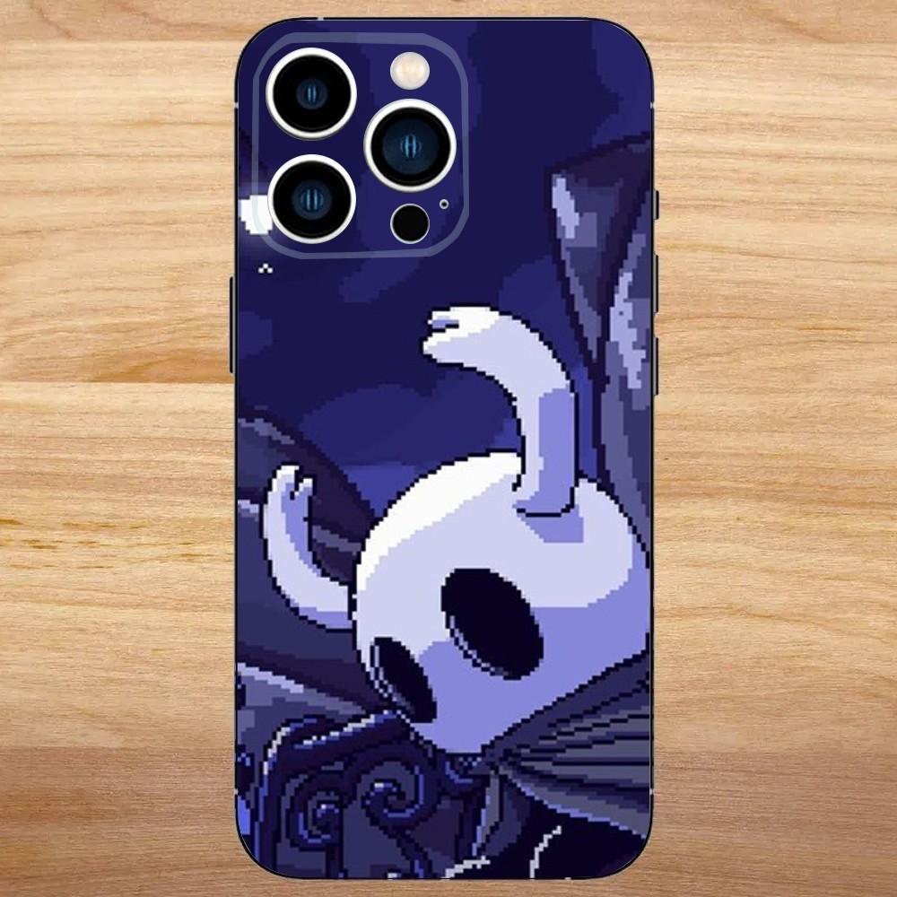 Чехол для телефона H-Hollow Knight для iPhone 16,15,14,13,12,11,Mini,Pro,SE,MAX Белый Матовый Ударопрочный Чехол