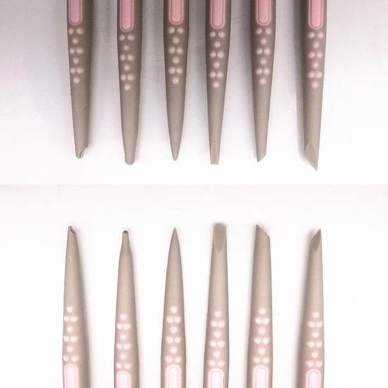 6 шт./набор Фондант Сахар Мягкие наконечники Шейперы Торт Цветок Моделирование Инструмент для лепки из полимерной глины