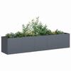 VidaXL Anthracite Planter 200x40x40 Cm Cold-rolled Steel, Flower Pot, Plant Stand, Raised Bed, Support of 860684