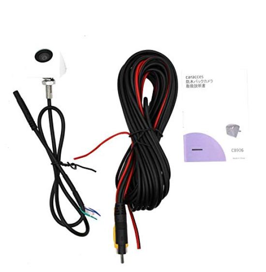 Caracces Камера заднего вида для номерного знака Оригинальная 12В CB906, Монтируемая, Компактная, Тип, Послепродажная, Совместимая, (белый)