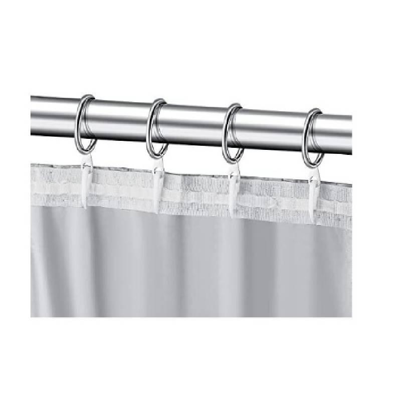 Metal Drapery Curtain Hanging Rings With Plastic Hooks For Curtains And Rods