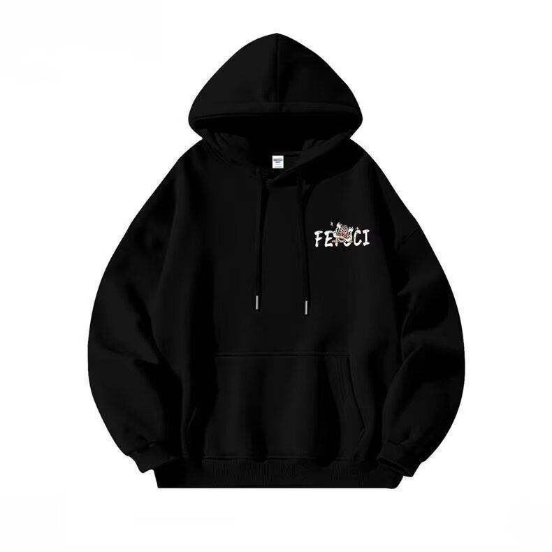 Ретро-свитер в стиле Гонконга, мужской свитер с капюшоном на весну и осень, американский тяжелый уличный стиль, модный бренд, мешковатое пальто