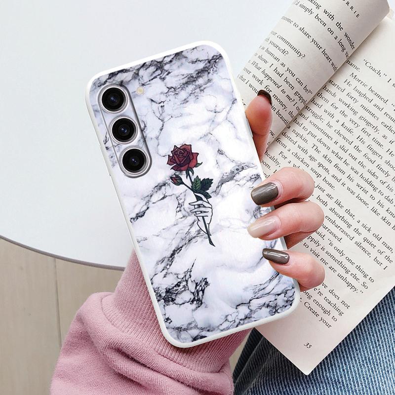 Чехол для Samsung A55 5G Задняя крышка Защитный силиконовый Funda Модный Мраморный Каменный Текстурный Coque для Samsung Galaxy A54 A56 Capa