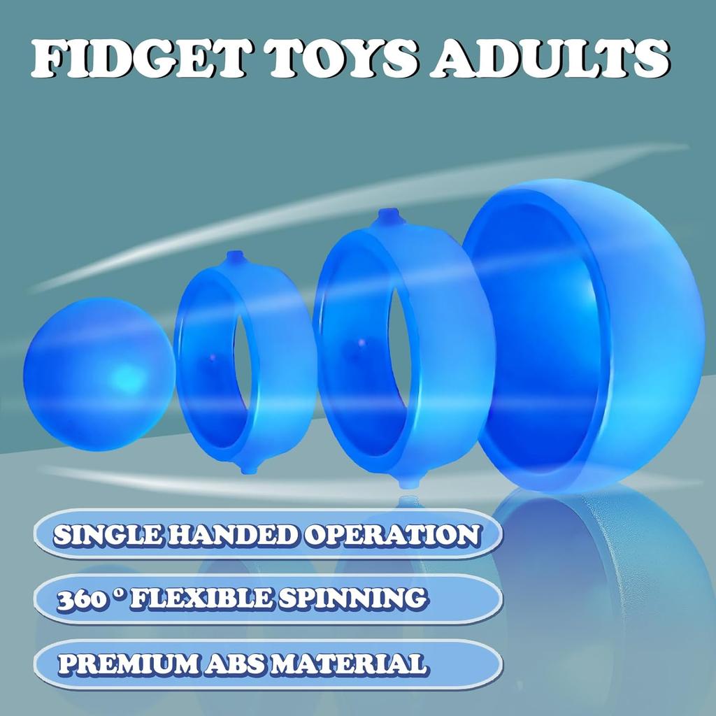Fidget Toys Adults,Sensory Figette Spinner Anxiety Stress Relief Toys Quiet Fidgets Gyro for Autism ADHD Cool Gadget Office Desk Toy