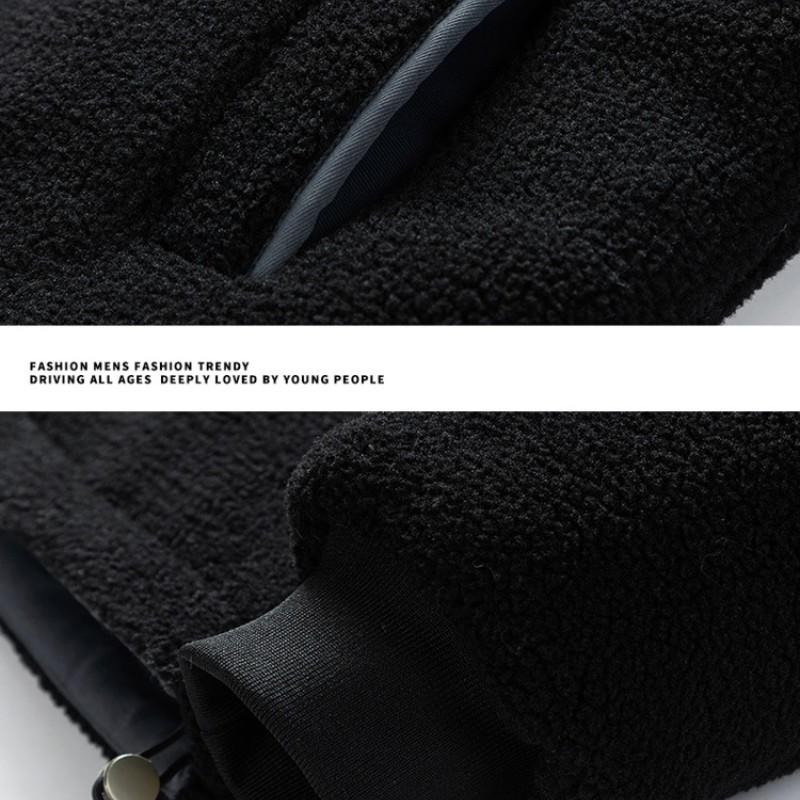 Winter Cashmere Stand Collar Jacket Street Men's Retro Warm Thick Cotton-padded Jacket