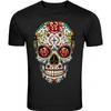 Сахарный Череп Розы Глаза День Мертвых Мексиканский Готический Los Muertos Футболка