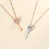 Beating Heart Key Necklace Women's Fashion Versatile Niche Exquisite Temperament High-end Love Pendant Women