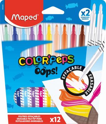 Colorpeps Oops Erasable Markers. 12 Colors