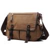 Men's Handbag Casual Fashion One Shoulder Crossbody Canvas Bag Black Street Style Tourism Function Student Style Computer Bag