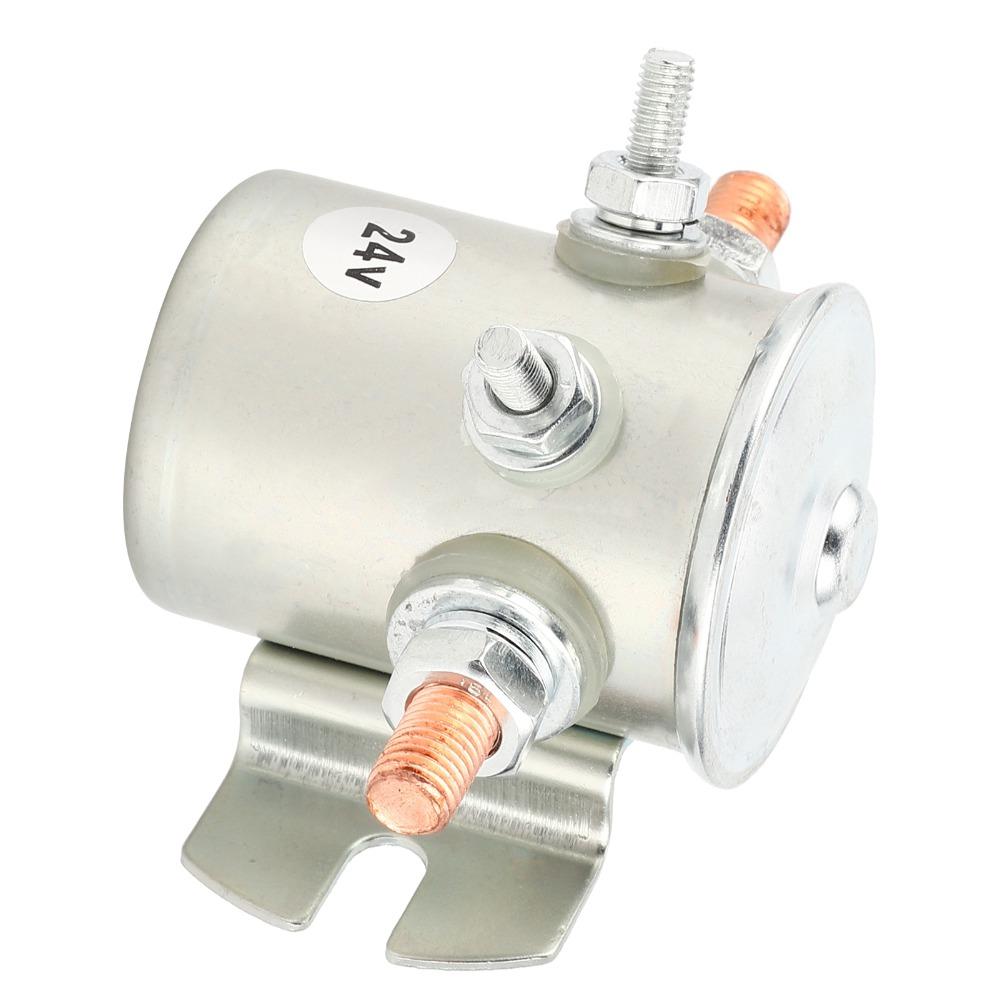 Auto Parts 200V Solenoid Fits 24VDC Normally Open Solenoid Relay Waterproof Hydraulic Motor Starter Relay Golf Cart