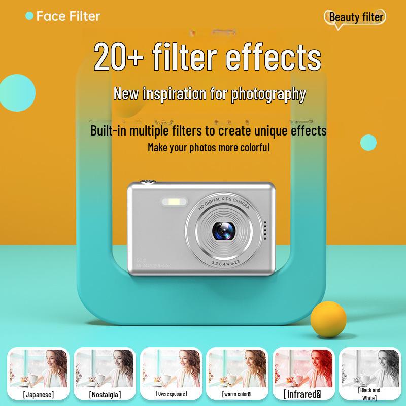 Портативная цифровая камера высокой четкости 48 МП — идеально подходит для дома, студентов и детей