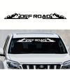 Waterproof Off-road 4x4 Sunscreen Front and Rear Windshield Car Stickers OFF ROAD Windscreen Banner Decal Window Sticker