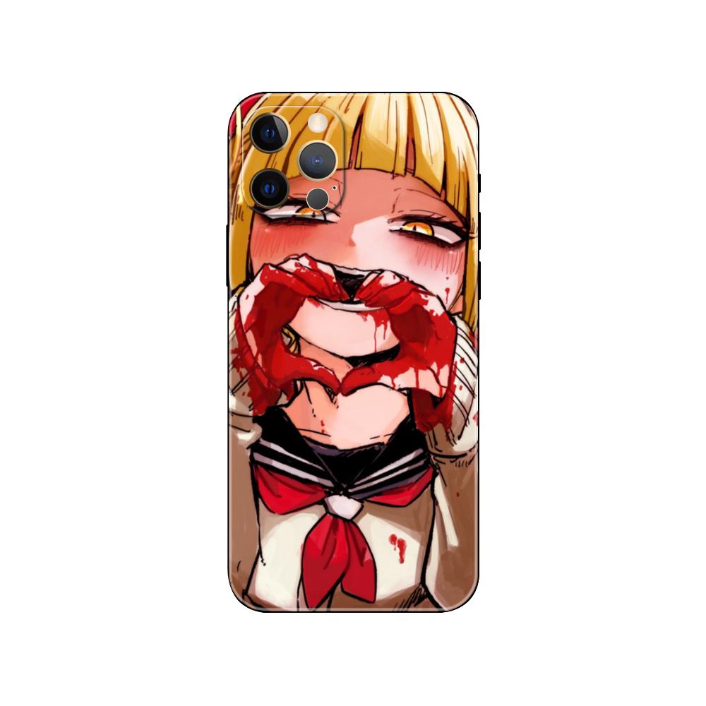 Милый чехол для телефона Himiko Toga Anime для iPhone 5 5s 2020se 6 6s 7 8 plus x 10 XR XS 11 12 13 mini pro MAX черная задняя крышка из ТПУ