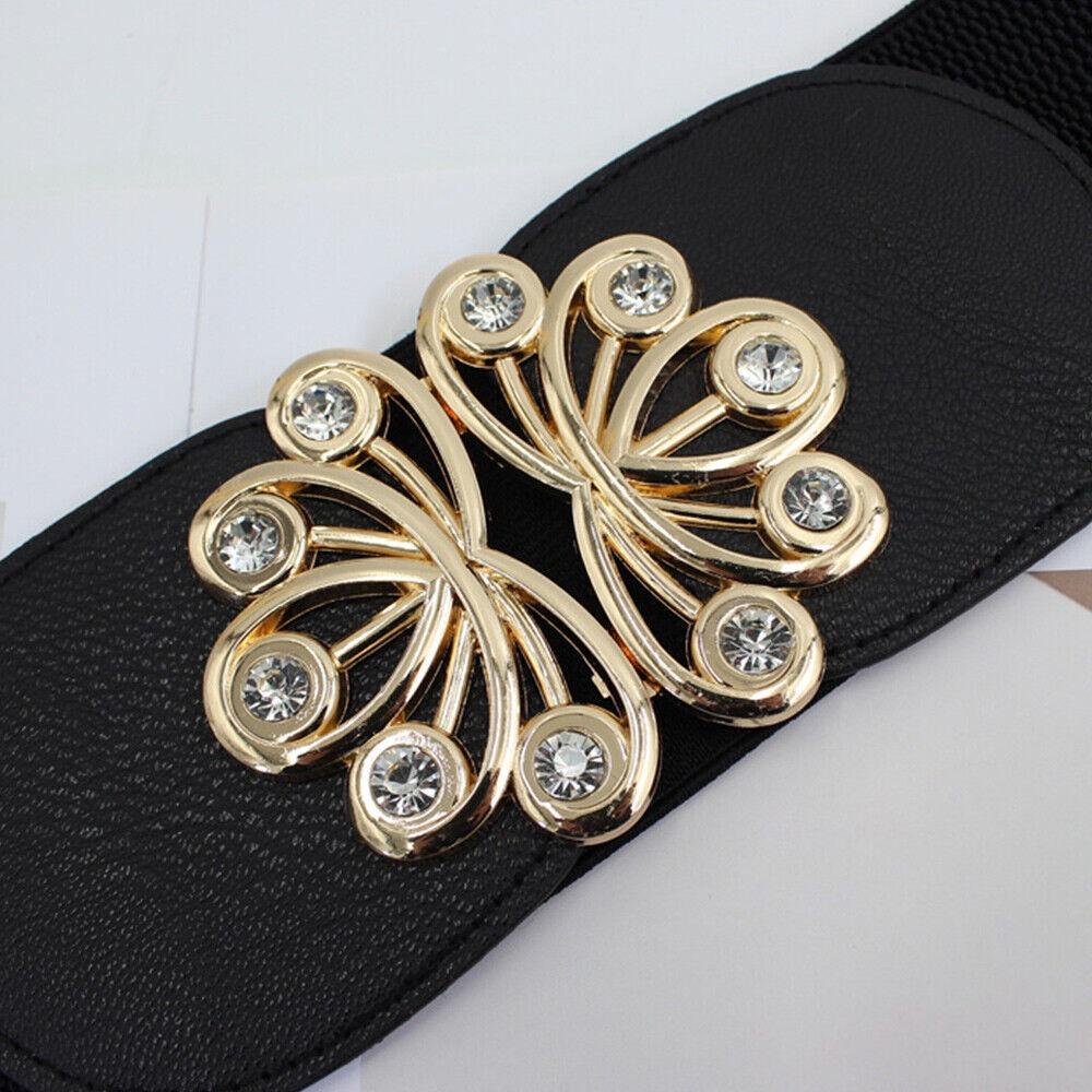 Металлическая пряжка поясной ремень большой размер эластичный широкий ремень удобный широкий пояс женский