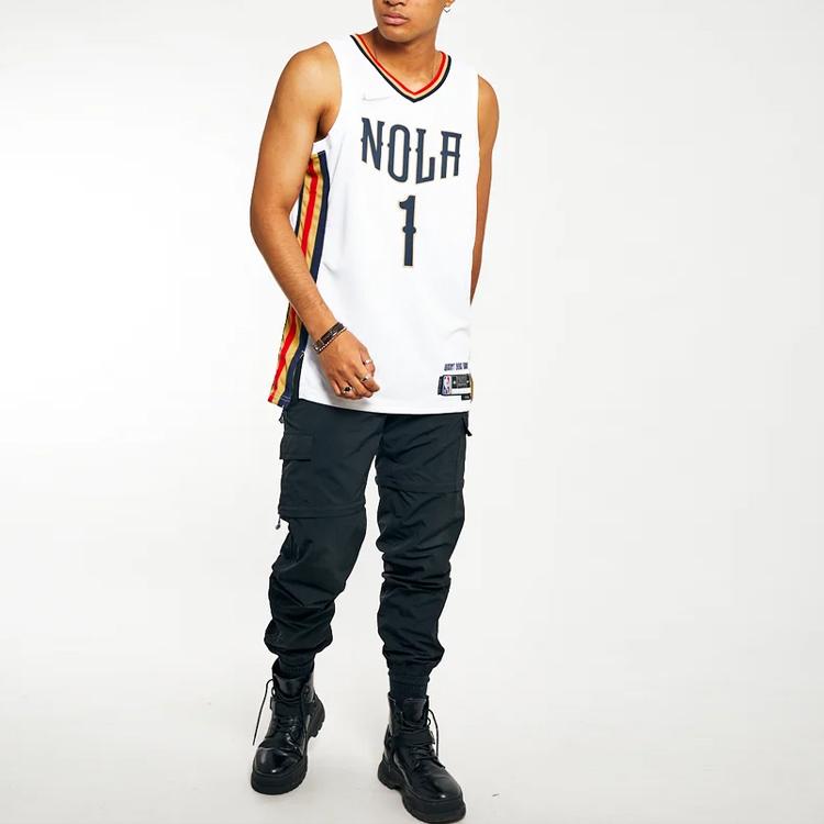 Nike NBA New Orleans Pelicans Zion Williamson Джерси Белый Мужская уличная одежда DB4037-100