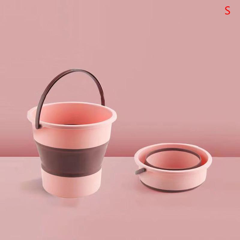 Портативное складное ведро, многофункциональное, утолщенное, силиконовое ведро, для кемпинга, мытья автомобиля, рыбалки, ванной комнаты, инструментов