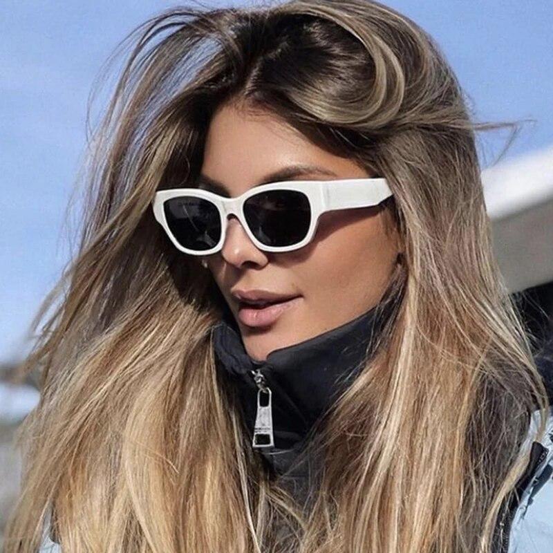 Прямоугольные солнцезащитные очки для женщин и мужчин, винтажные дизайнерские квадратные солнцезащитные очки для женщин, солнцезащитные очки для женщин и мужчин с антибликовым покрытием