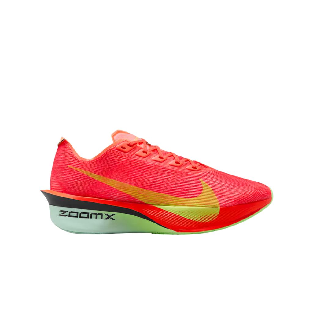 Nike ZoomX Vaporfly Next% 4 Яркие темно-красные лаймовые женские кроссовки Red Mint-Foam Cave-Purple HF6412-600