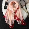 Fashion Printed Leopard Chiffon Hijab Scarf Women Pareo Lady Bandanas Beach Towels Summer Muslim Veil Wrap Female Foulard