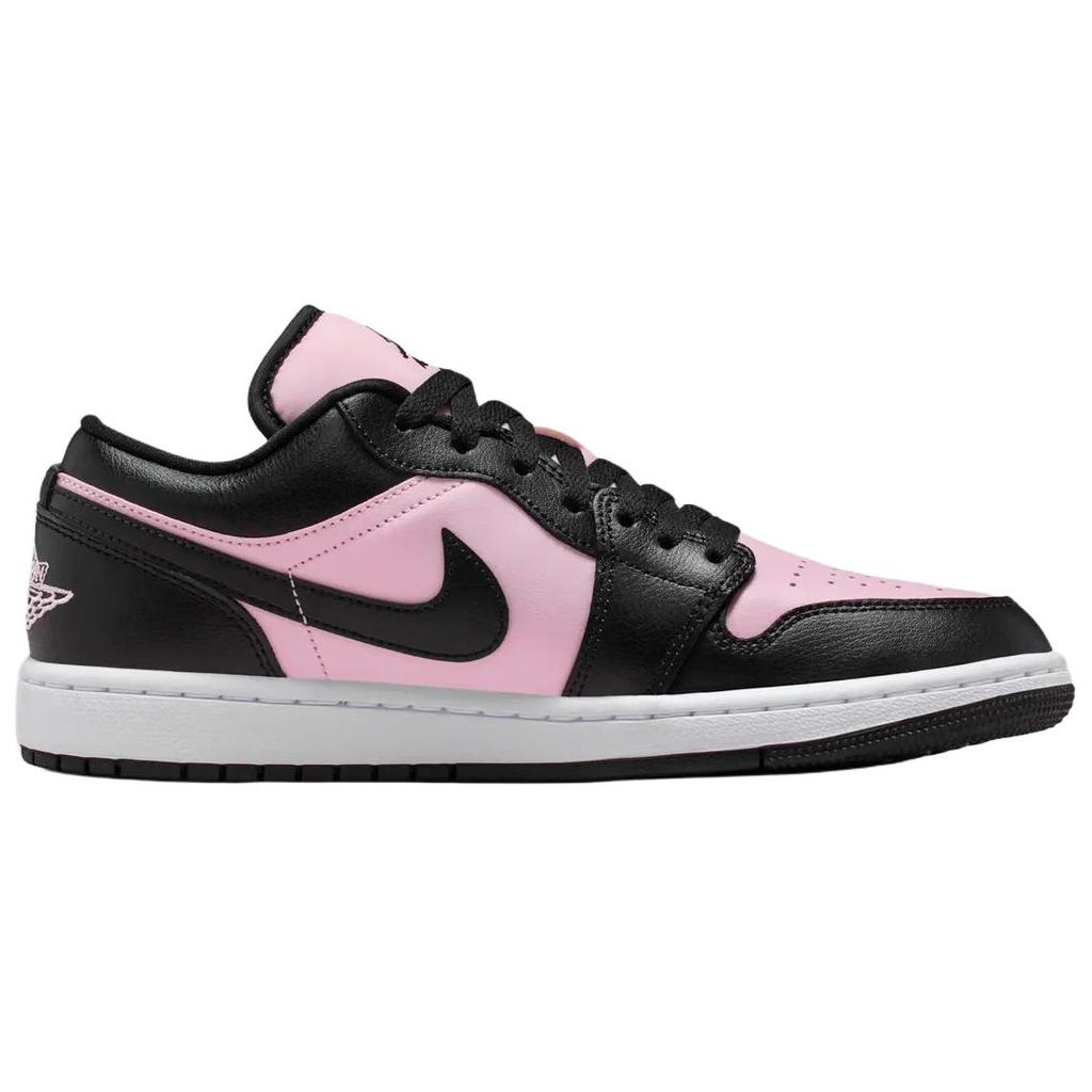 Jordan Air Jordan 1 Дышащие Низкие Винтажные Баскетбольные Кроссовки Женские Черно-Розовые IO3394-663