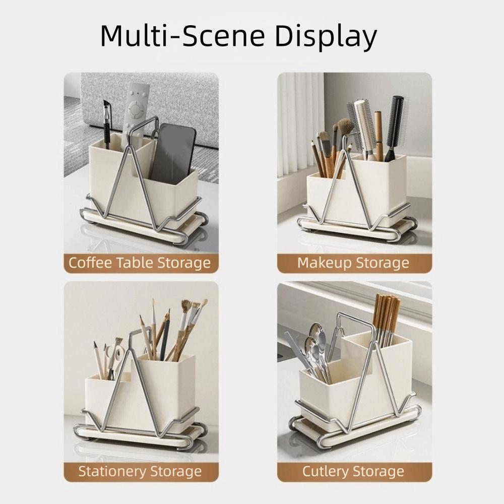 Коробка для хранения палочек из нержавеющей стали, настольный держатель для посуды, органайзер для столовых приборов для дома